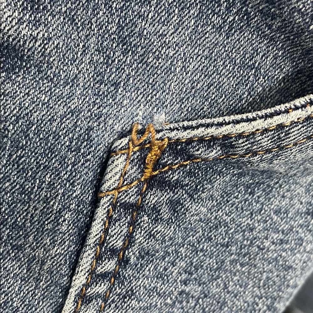 Blue Spice Denim Shirt with Gold Button - Picture 8 of 10